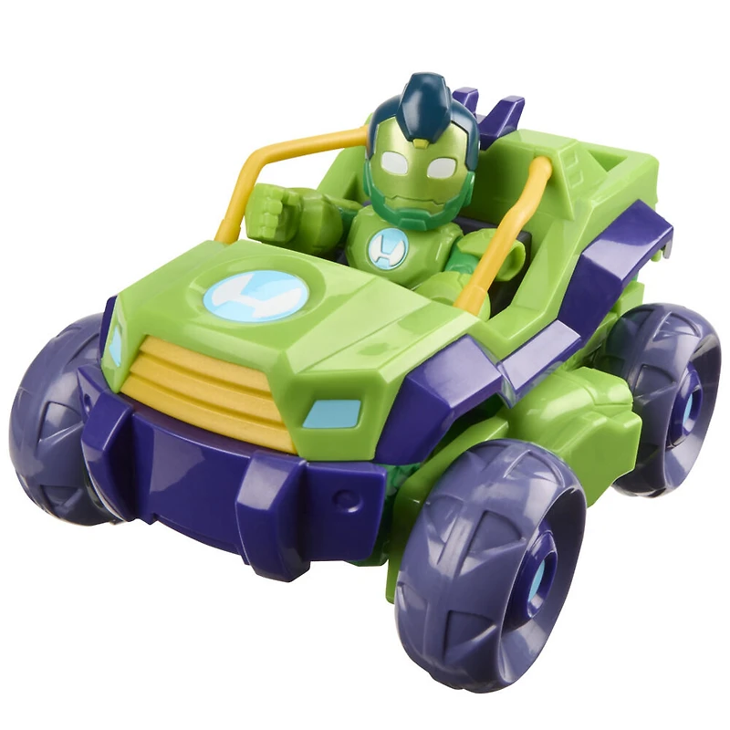 Marvel Iron Man and his Awesome Friends Iron Hulk 2-In-1 Mech Suit & Vehicle, Action Figure & Toy Vehicle