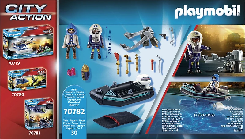 Playmobil - Police Jet Pack with Boat