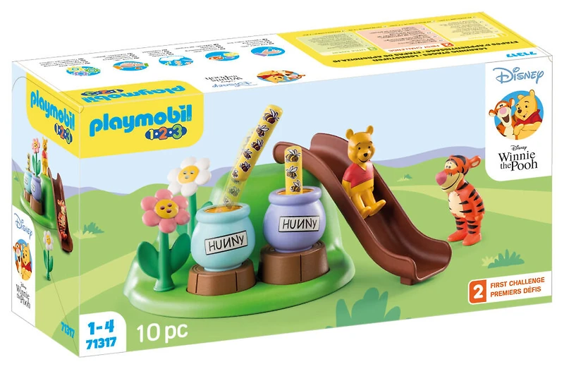Playmobil - 1.2.3 and Disney: Winnie l'ourson et Tigrou avec jardin d'abeilles