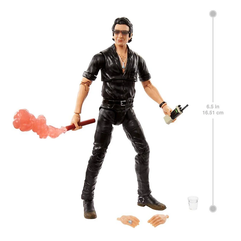Jurassic World - Collection Ambre - Figurine articulée Dr Ian Malcolm