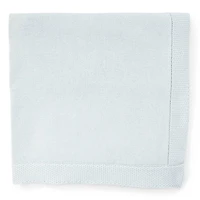 Baby Mode Signature couverture tricotée bleue avec bordure