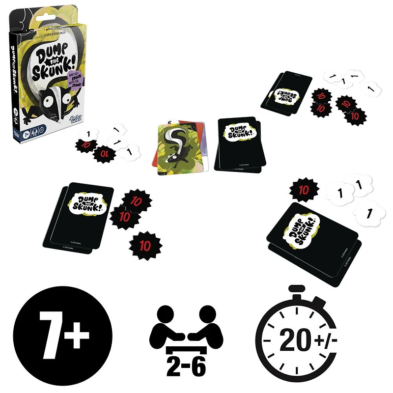 Dump the Skunk! Game | Family Card Game by Reiner Knizia - English Edition