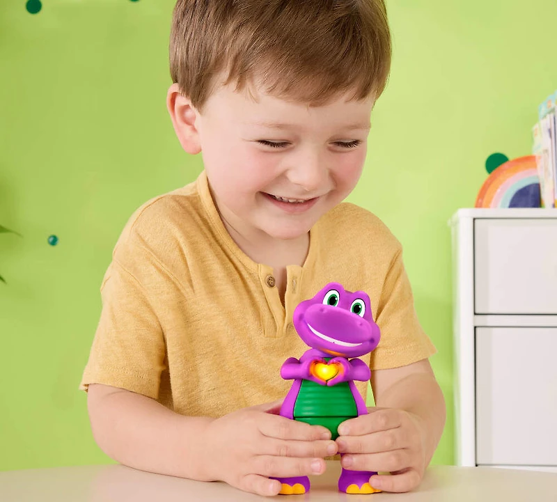 Fisher-Price-Barney Mains en Cur-figurine musicale avec lumières