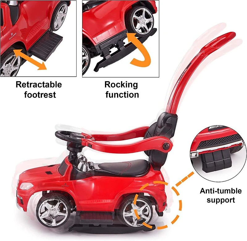 Voltz Toys Mercedes-Benz AMG GL63 4-en-1 voiture à pédales