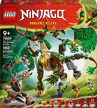 LEGO NINJAGO Le Dragon de la Vie, Jouet Dragon, Ensemble de Construction avec 8 Figurines 71859