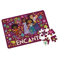 Disney Encanto, 48-Piece Jigsaw Puzzle Easy Flowers Cartoon Mirabel New Musical Movie Merch in Tin Box Package