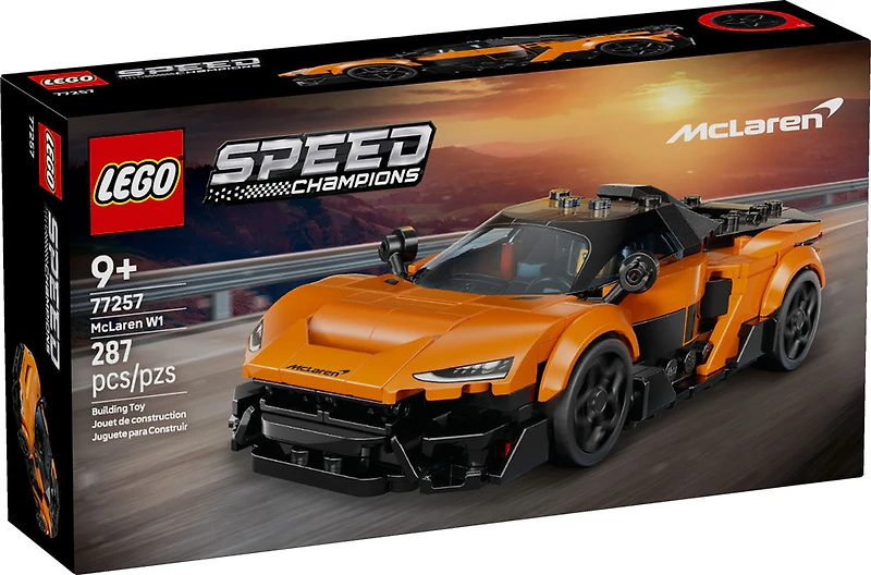 LEGO Speed Champions McLaren W1, La Véritable Supervoiture avec une Figurine, Voiture de Course 77257