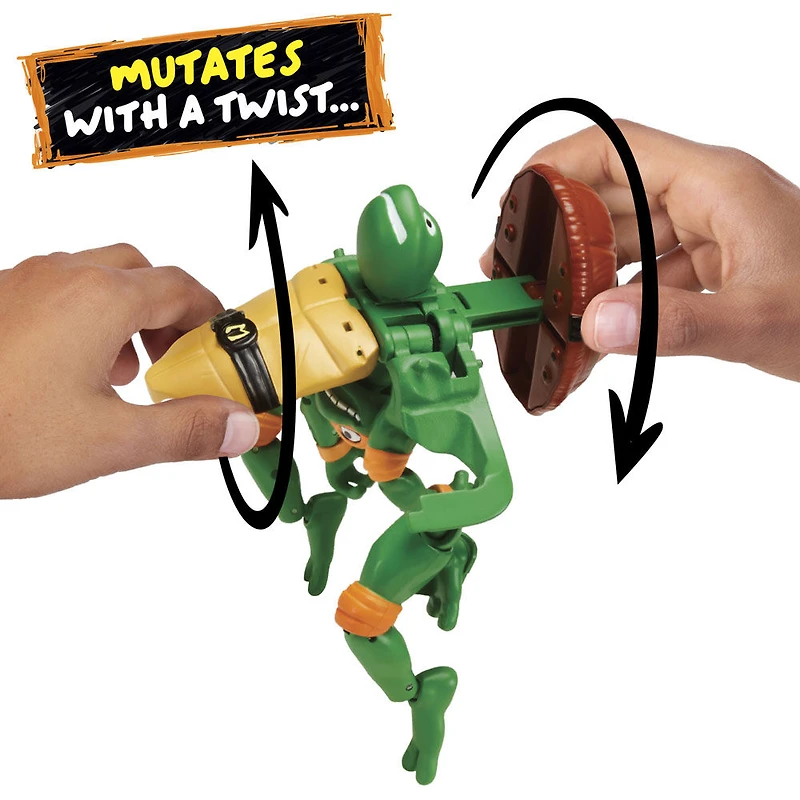 Tales of Teenage Mutant Ninja Turtles: Mutations Deluxe Michelangelo Pet to Ninja Figure