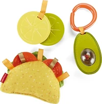 Fisher-Price Toys Taco Tuesday Gift Set Pretend Food Baby Toys for Newborn Sensory Play