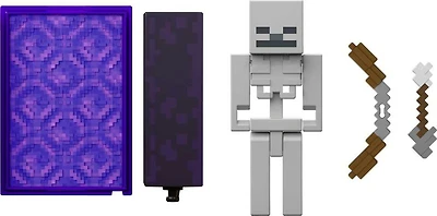 Minecraft-Figurine articulée-Squelette, pièce Crée-un-portail