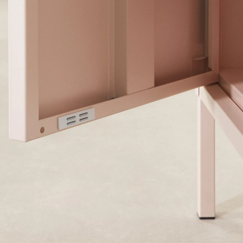 Dylane Table de chevet Rose pâle