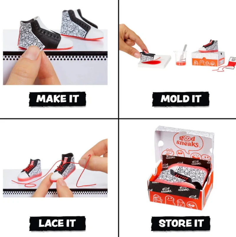 MGA's Miniverse Make It Mini Sneakers Blind Box - 1 par commande, la couleur peut varier (Chacun vendu séparément, sélectionné au hasard)