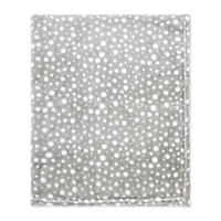 Couverture polaire avec jouet éléphant gris