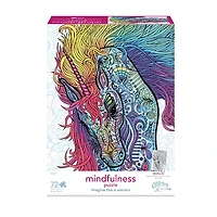 Mindful Living Kids 72 pc. Puzzle - Brave as a Unicorn - English Edition