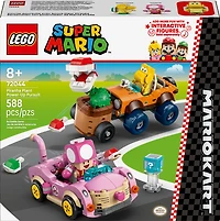 LEGO Super Mario : Mario Kart - Course-Poursuite avec Bonus Fleur Piranha, Jouet pour Garçons, Filles et tous les Amateurs 72044