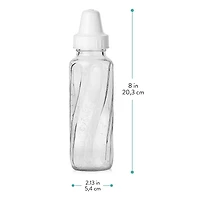 Classic Glass Baby Bottle (8oz, 3 Pack)