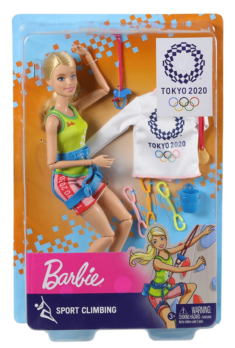 Barbie - Poupée Escaladeuse de compétition des Jeux olympiques de Tokyo 2020