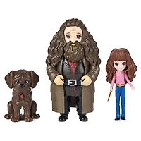 Wizarding World Harry Potter, Magical Minis Hermione and Rubeus Hagrid Friendship Set with Creature