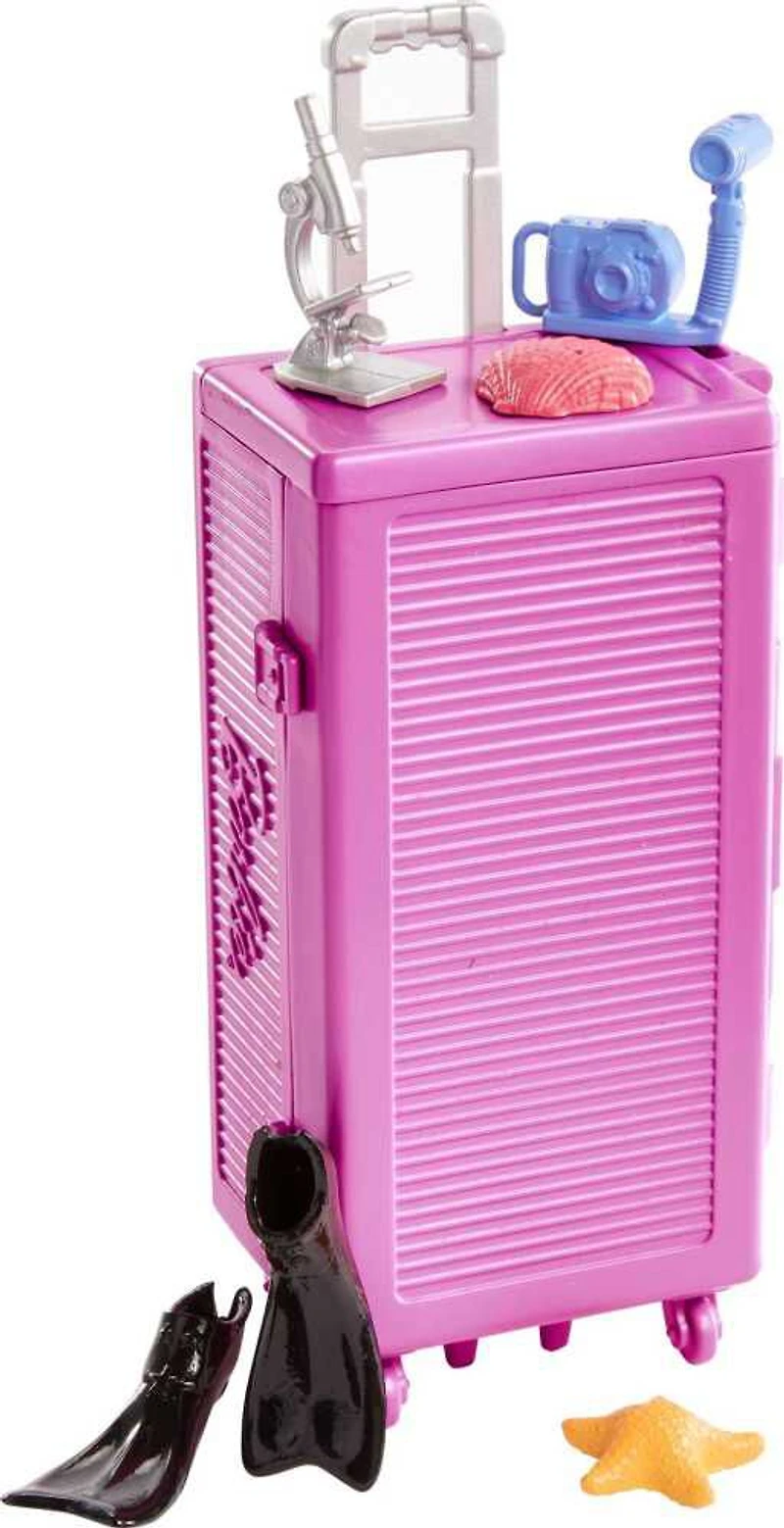 Barbie Coffret Barbie Plongeuse, poupée et plus de 10accessoires