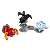 Bakugan - Coffret de départ 3 personnages, Pyrus Gorthion, Créatures transformables à collectionner.