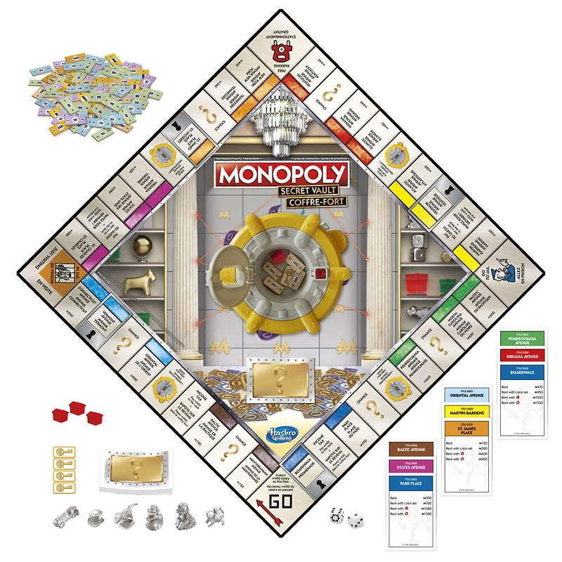 Monopoly Coffre-fort, jeu de plateau