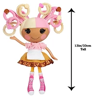 Lalaloopsy Silly Hair Doll - Scoops Waffle Cone with Pet Cat, 13" ice cream theme hair styling doll