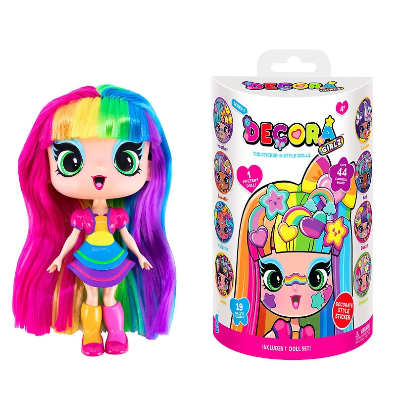 Poupées de collection Decora Girlz 5 po : Express & Decorate - Paquet mystère avec 8 surprises