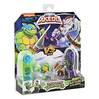 Akedo TMNT S1 Contre Pk Leonardo Vs Rocksteady