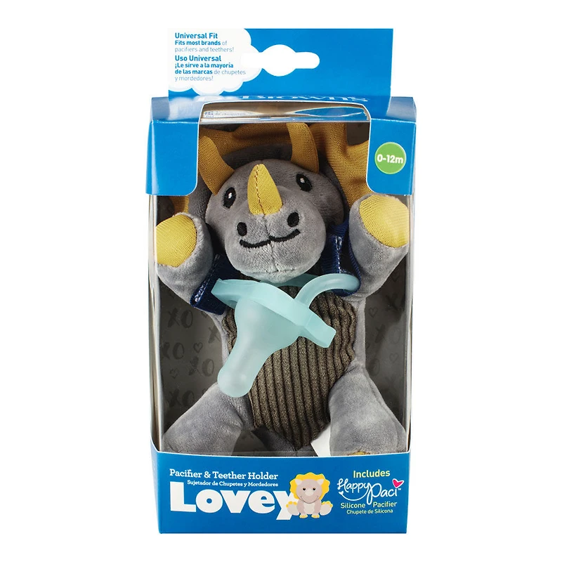 Dr. Brown'S Lovey Tétine De Triceratops Et Support Pour Anneau De Dentition