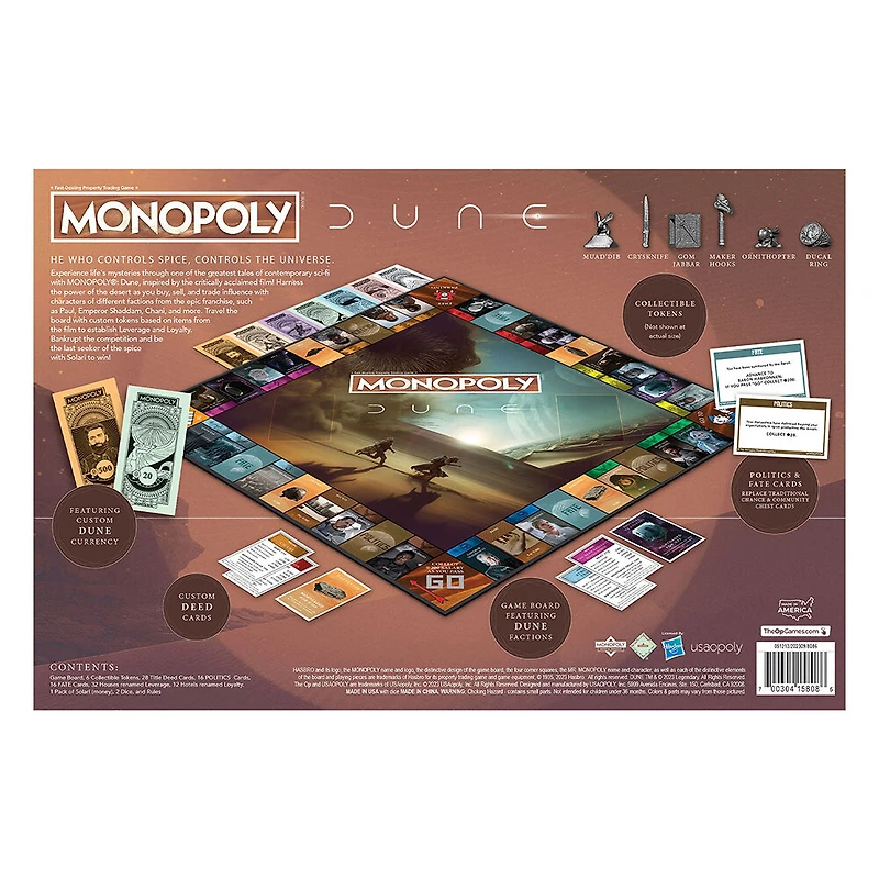 USAopoly MONOPOLY: Dune - English Edition