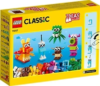 LEGO Classic Les monstres créatifs 11017 - Ensemble de construction avec 5 jouets pour enfants (140 pièces)