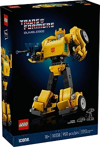 LEGO Icons Transformers Bumblebee Action Figure, Collectible Building Set for Adults,10338