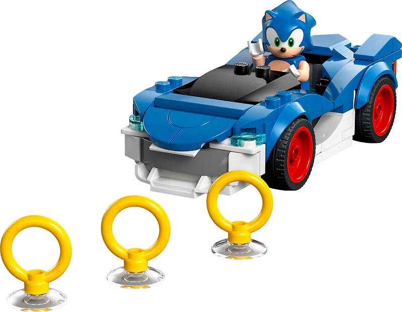 LEGO Sonic The Hedgehog Sonic : Le Speedster Lightning, Jouet de Construction de Voiture de Course pour Enfants 77117