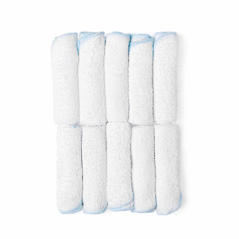 Lot de 10 gants de toilette Necessities By Tendertyme : bleu