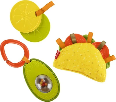 Fisher-Price Toys Taco Tuesday Gift Set Pretend Food Baby Toys for Newborn Sensory Play