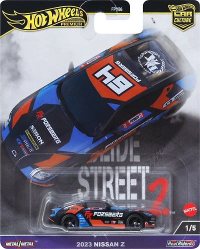 Hot Wheels Premium Car Culture Slide Street Nissan 400Z 1:64 Scale Collectible Toy Vehicle