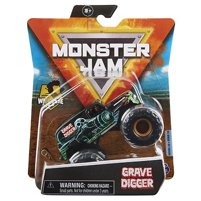 Monster Jam, Official Grave Digger Monster Truck, Die-Cast Vehicle, Retro Rebels Series