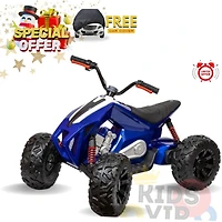 VTT / Quad utilitaire sport KidsVip 24V - Bleu - Édition anglaise