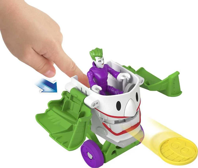Fisher-Price Imaginext DC Super Friends Head Shifters The Joker Vehicle Set