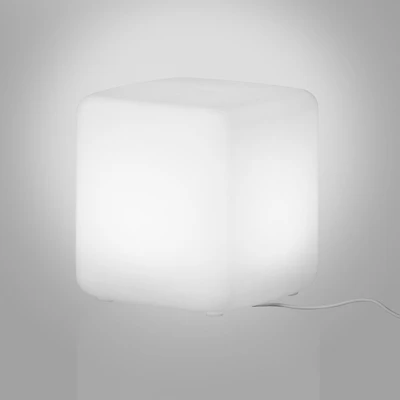 Sweedi Table de chevet lumineuse Blanc