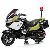 Moto de police KidsVip 24V - Blanc - Édition anglaise
