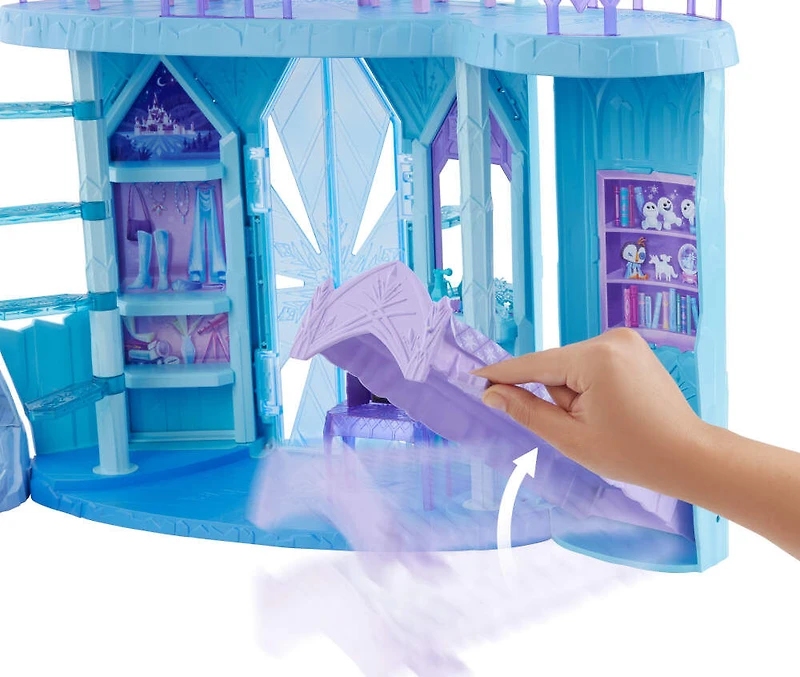Disney Frozen Elsa's Frozen Ice Palace Castle Playset with Olaf, 5 Play Areas & 21 Accessories