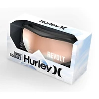 Hurley - Masque de ski SOAR pour jeunes, bleu bébé/rose teint noué