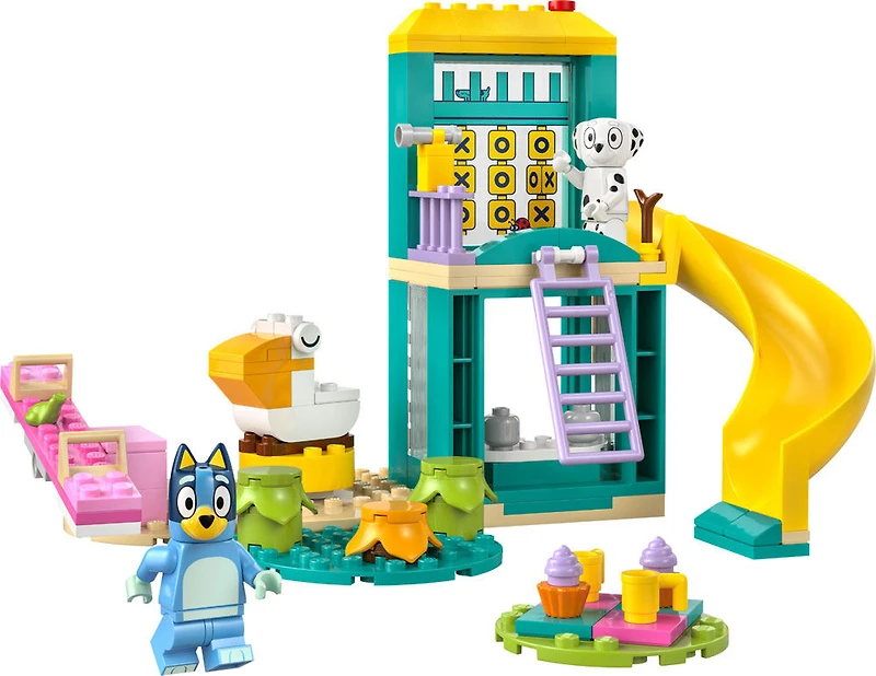 LEGO Bluey Le Terrain de Jeu de Bluey et Chloe , Jouet Préscolaire, Trousse Créative de Construction d'Animaux 11201
