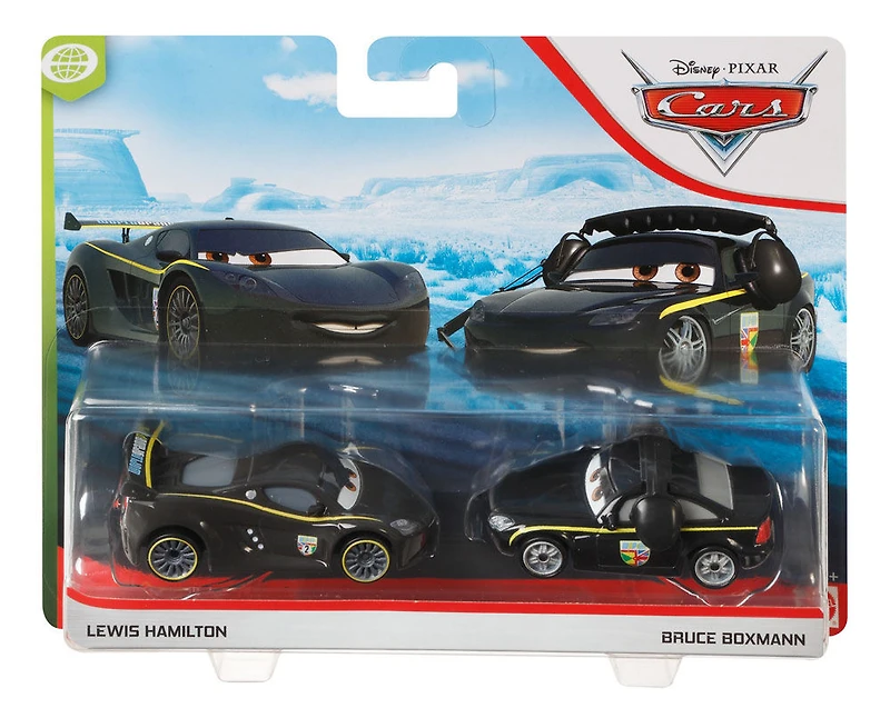 Disney Pixar - les Bagnoles - Coffret De 2 - Lewis Hamilton Et Bruce Boxmann