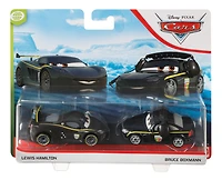 Disney Pixar - les Bagnoles - Coffret De 2 - Lewis Hamilton Et Bruce Boxmann