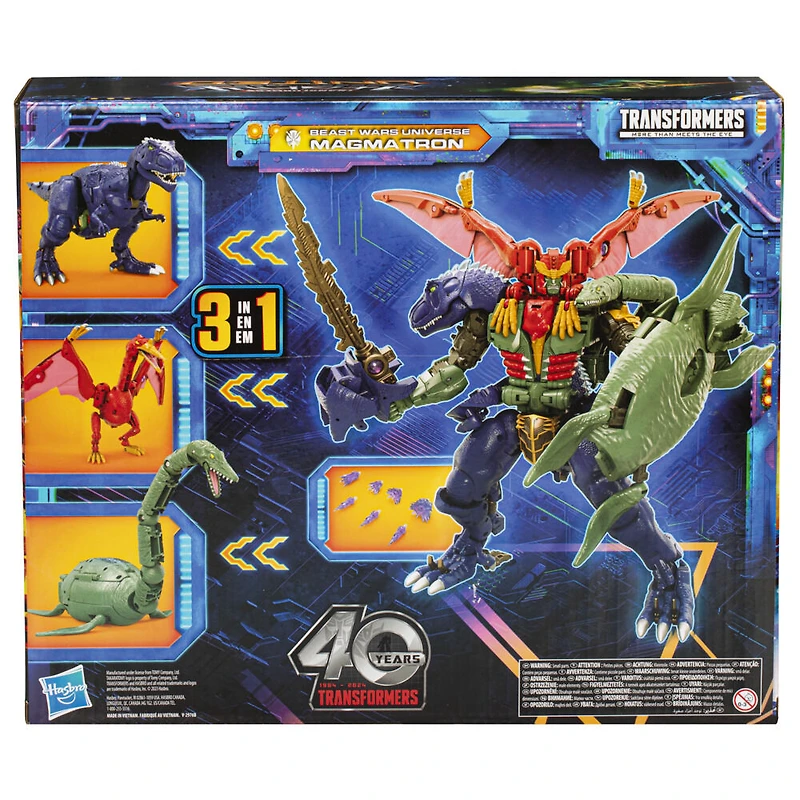 Transformers Legacy United Commander Class Beast Wars Universe Magmatron 3-in-1 Action Figure