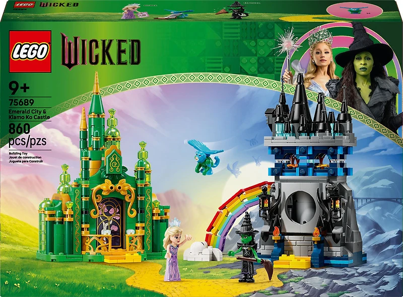 LEGO Wicked Emerald City & Kiamo Ko Castle Playset, Adventure Gift Building Toy 75689