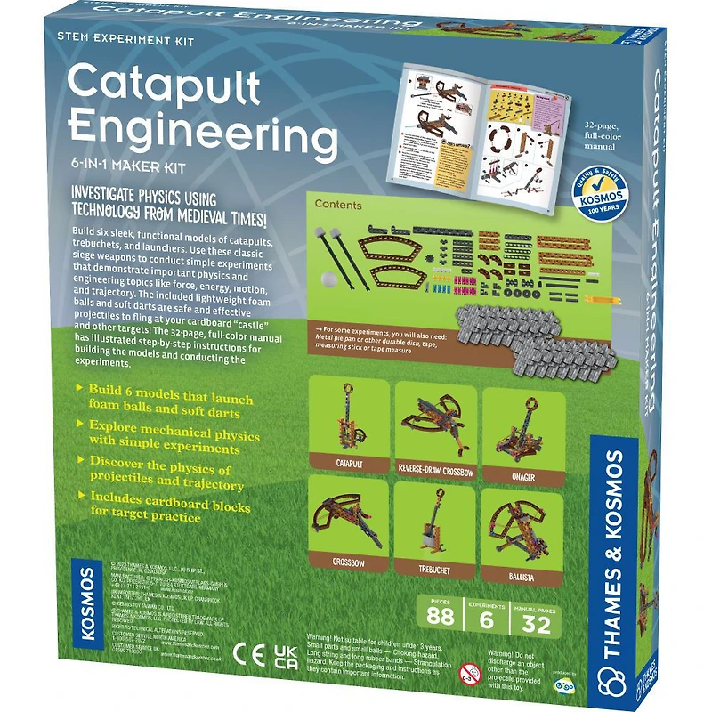 Catapult Engineering: 6-In-1 Maker Kit - English Edition