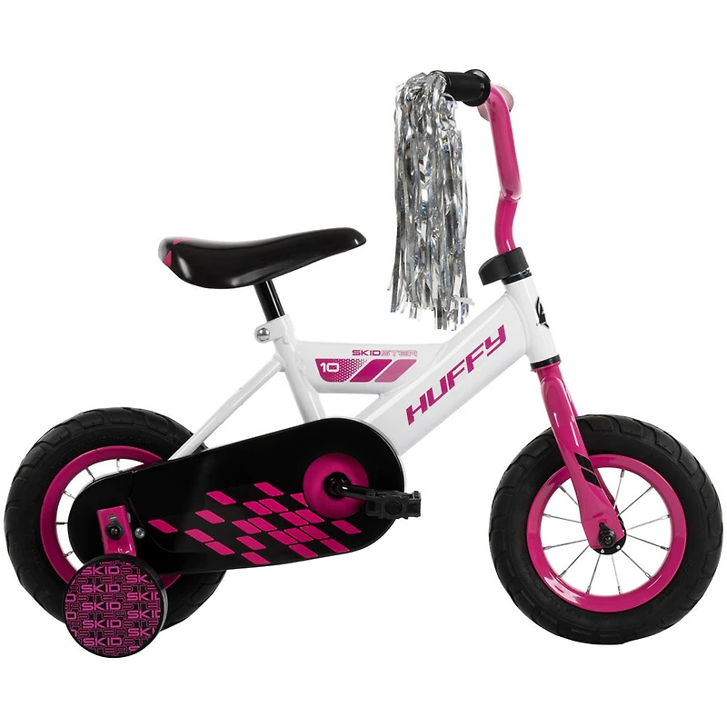 Vélo Skidster de Huffy, vélo de 10 pouces, rose et blanc - Notre exclusivité